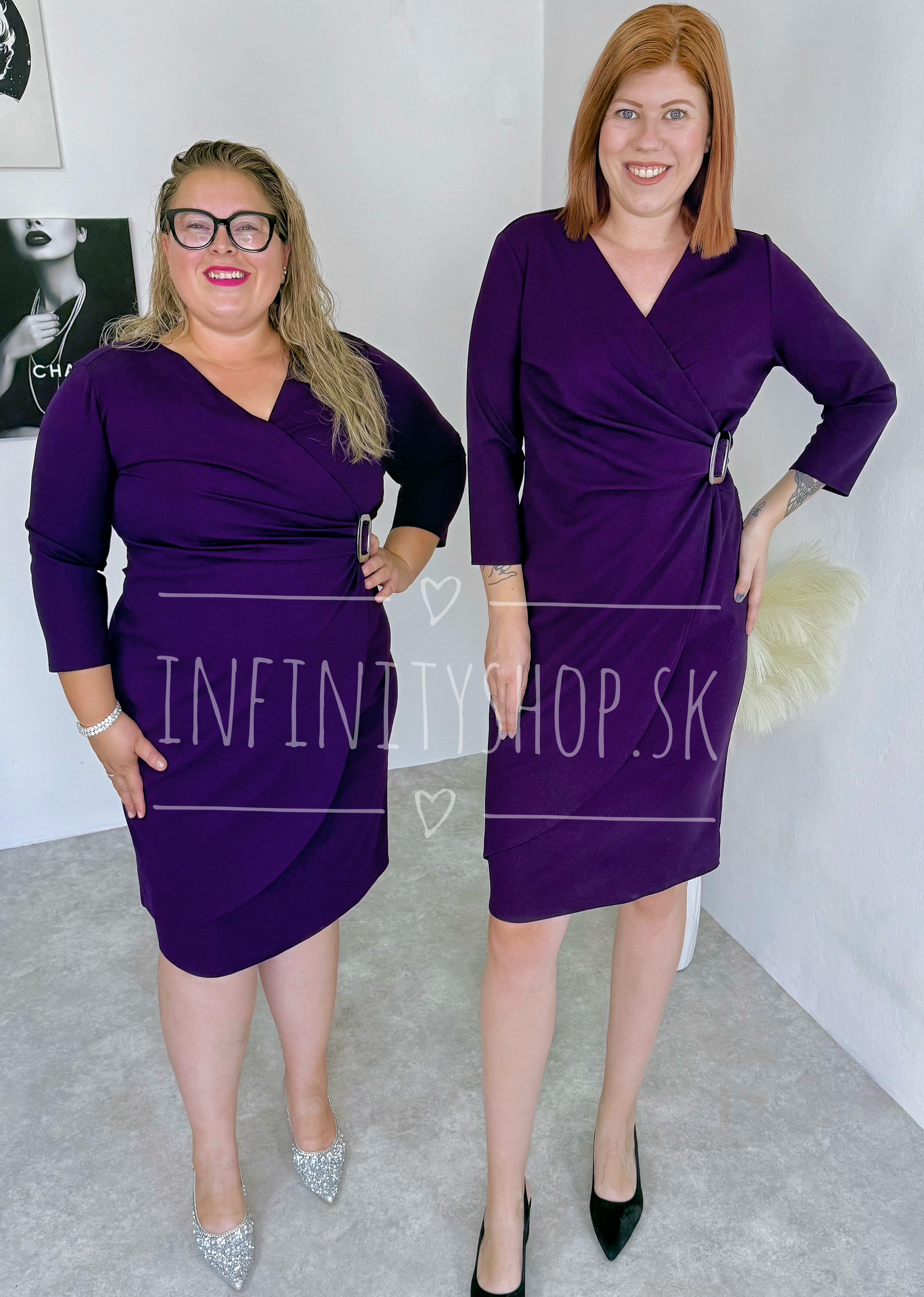 Elegantné šaty s ozdobou 4838