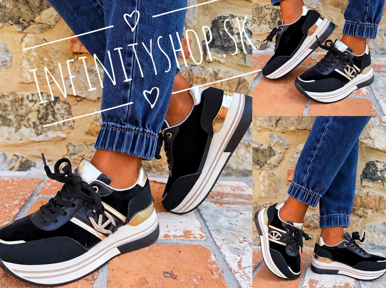 Sneakers tenisky na zvýšenej platforme 4717
