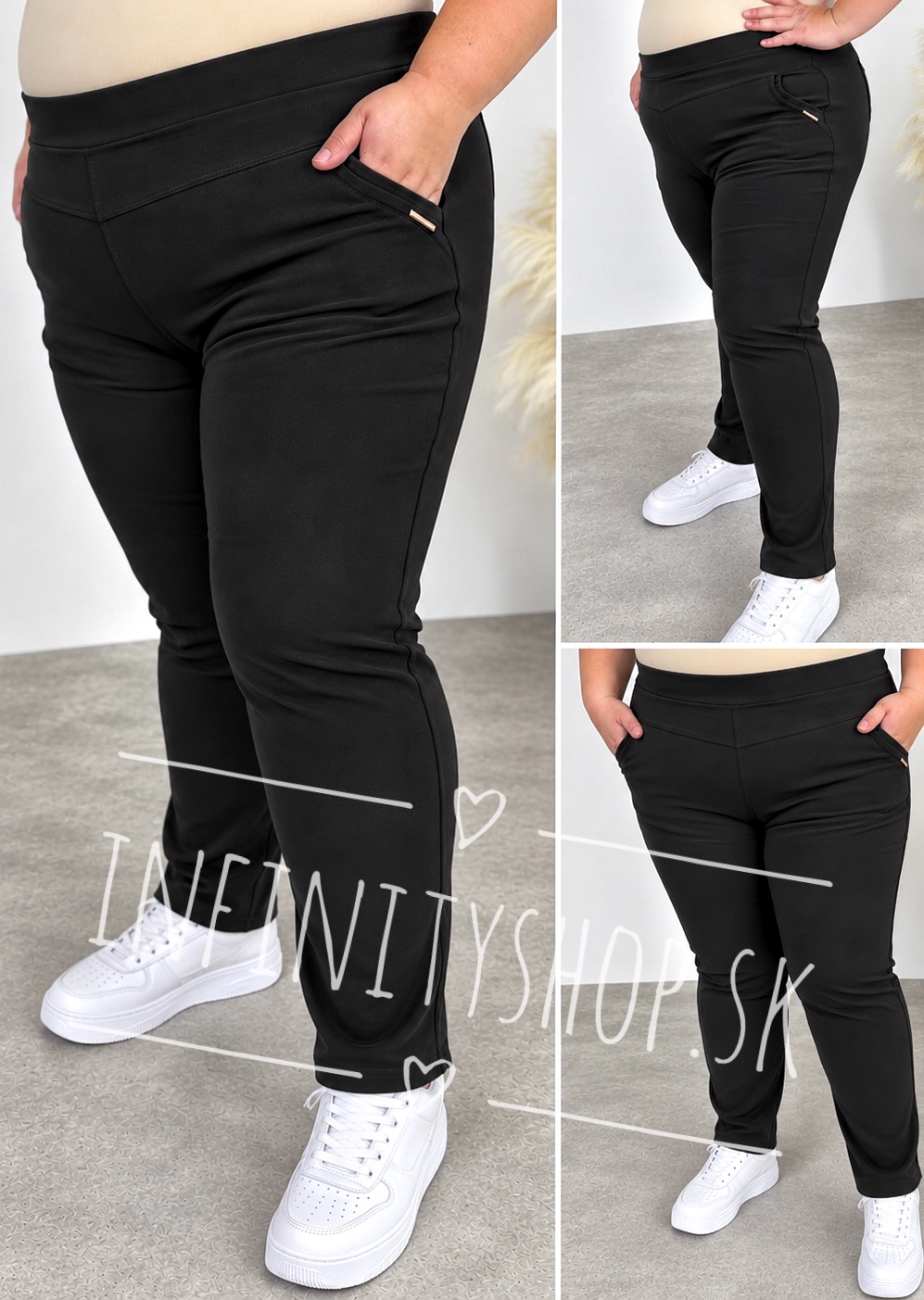 Elegantné nohavice plus size 5936