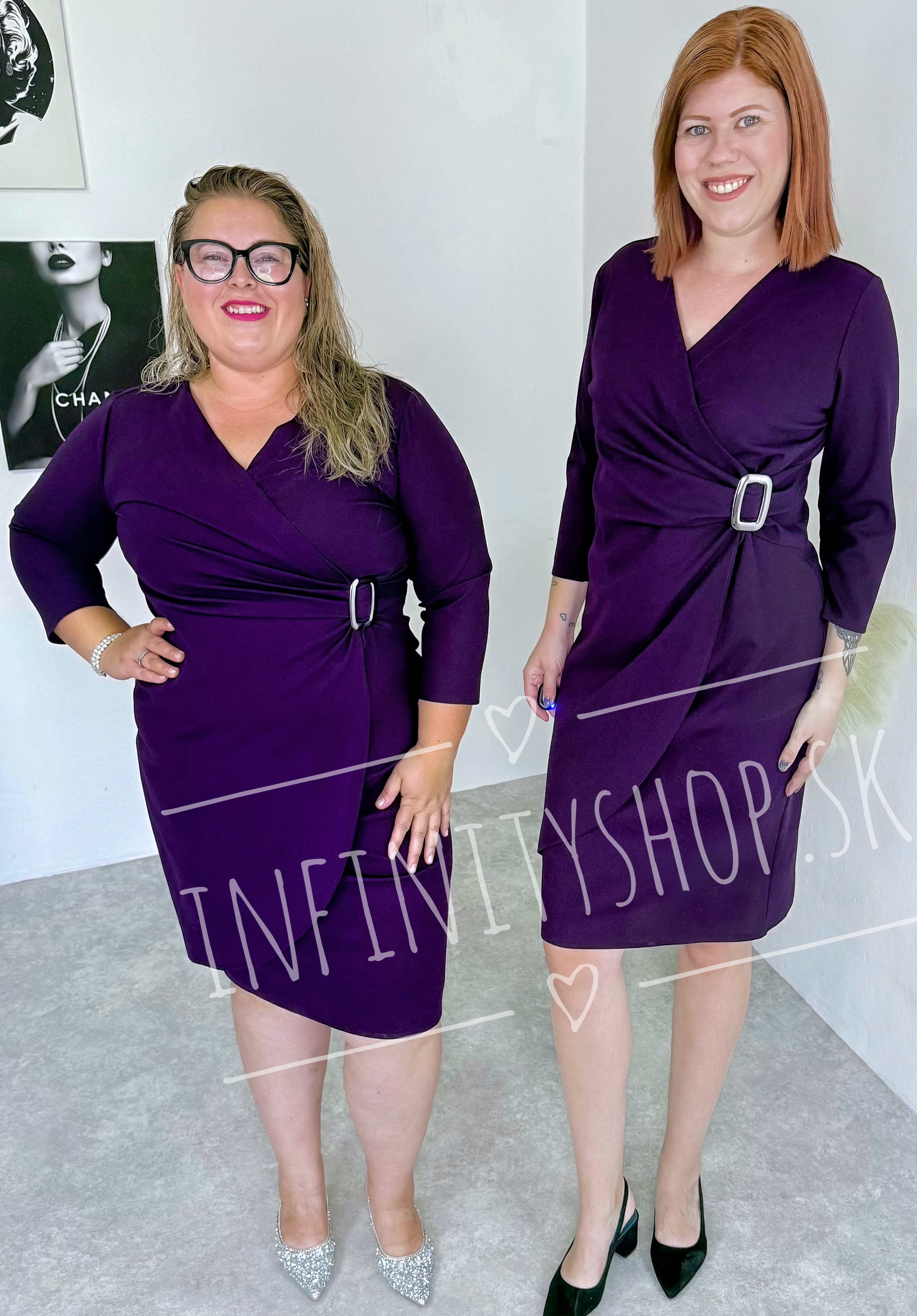 Elegantné šaty s ozdobou 4838