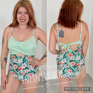 Jednodielne plavky tropical 7654