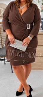Elegantné šaty s ozdobou 4838